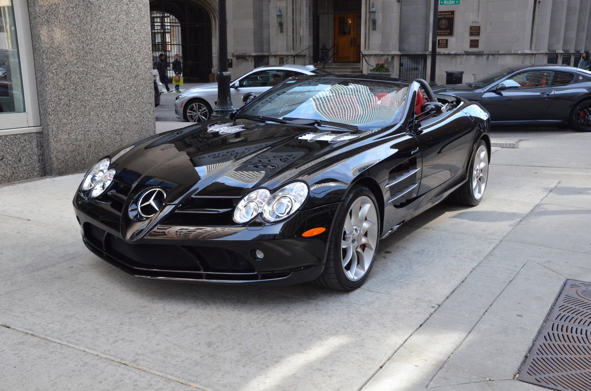 gold mercedes benz slr mclaren