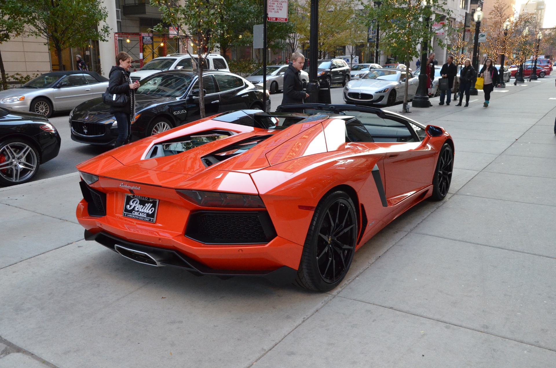 Lamborghini Aventador 2018 оранжевый