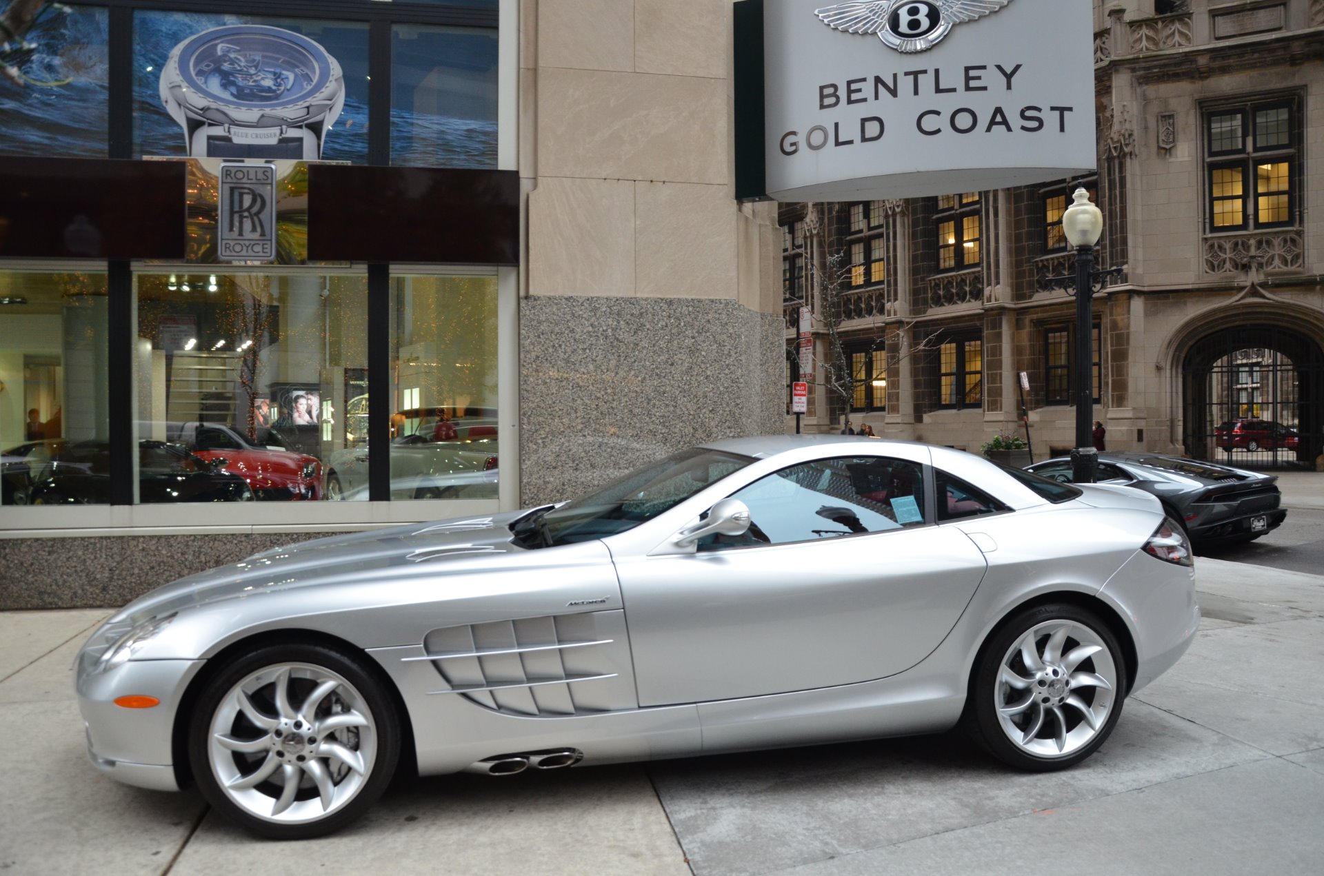 gold mercedes benz slr mclaren