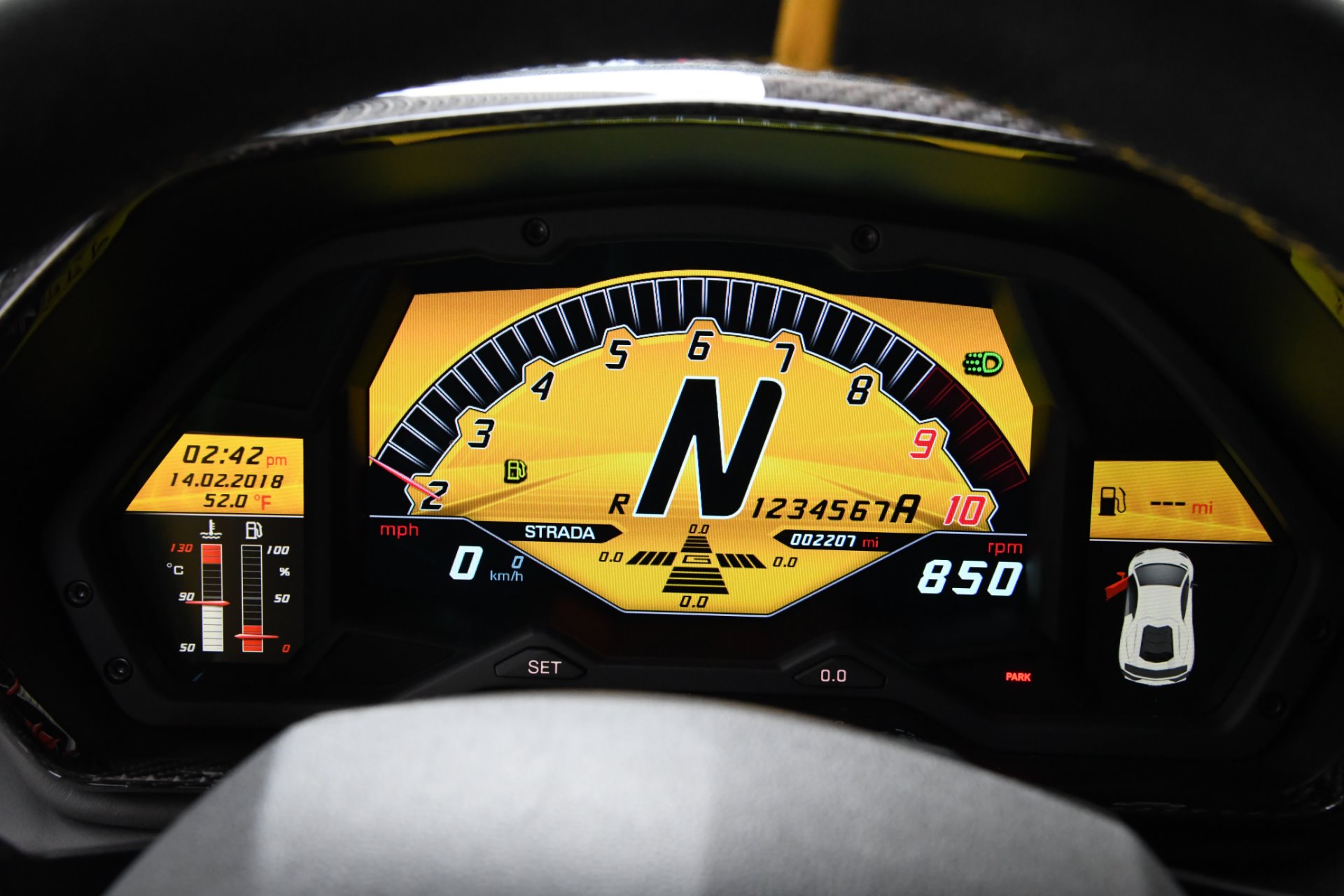 aventador speedometer